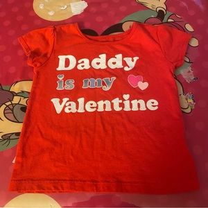 3/$10 Valentines Day Lot of 2 tshirts Sz 2T